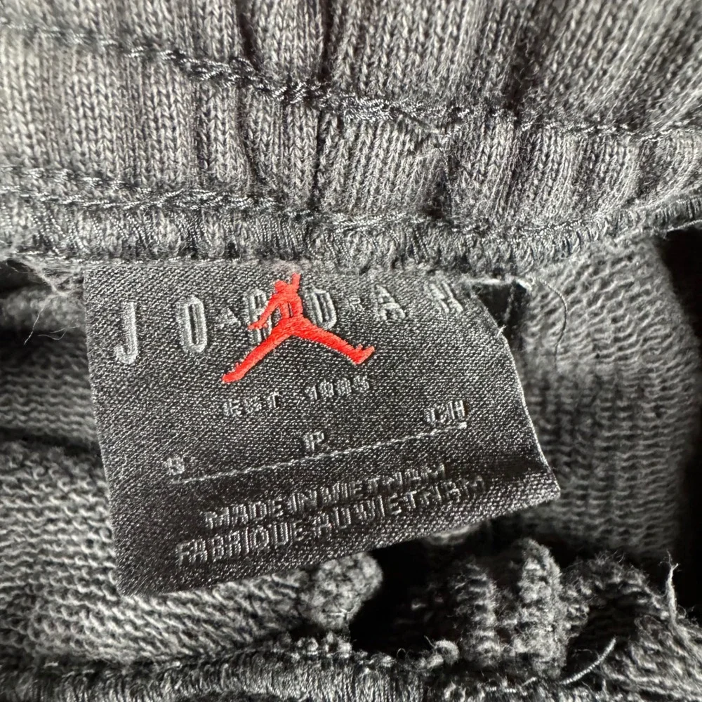 Air Jordan Black Joggers Size Small Mens Heavyweight Wordmark Fleece Logo